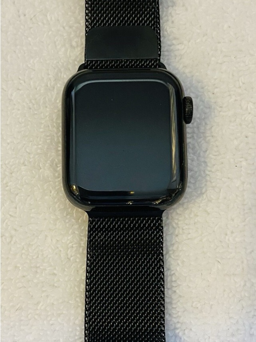 Apple Black Smartwatch Black Mesh Band 38mm series 3 space gray aluminum